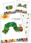 Kinderbettw&auml;sche "Die kleine Raupe Nimmersatt", bunt, B/L: 135cm x 200cm, 1 Stk., 1