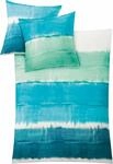 Bettw&auml;sche KLEINE WOLKE "Long Beach", blau (t&uuml;rkis), B/L: 135cm x 200cm, 1 Stk., 1