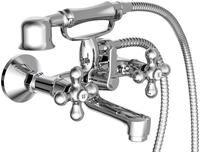 Wannenarmatur SCH&Uuml;TTE "Elk", grau (chrom), B:14cm H:17cm T:22,1cm, Kunststoff,