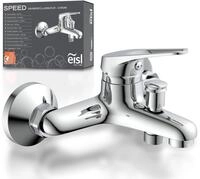Wannenmischeinheit EISL "SPEED", silber (chrom), B:21,5cm H:11cm T:15,5cm, Messing,