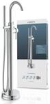Wannenarmatur SCH&Uuml;TTE "CORNWALL", grau (chromfarben), B:20cm H:102cm T:17,1cm,