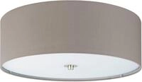 EGLO Deckenleuchte "PASTERI", grau (taupe, nickelfarben), 3, &Oslash; 47,5cm H: 19,5cm,