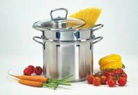 Spaghettitopf KR&Uuml;GER, silber (silberfarben), &Oslash;:24cm, T&ouml;pfe, Spaghettitopf,