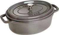 Br&auml;ter STAUB "Cocotte", grau (graphit, grau), B:25cm H:16,7cm L:37,5cm &Oslash;:31cm,