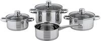 Topf-Set CS KOCH-SYSTEME "BELM", silber (silberfarben), T&ouml;pfe, Topf-Set, mit