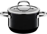 Fleischtopf SILIT "Passion Black", schwarz, H:10,6cm &Oslash;:16cm, T&ouml;pfe, Fleischtopf,