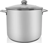 Kochtopf KR&Uuml;GER, silber (edelstahlfarben), H:23cm &Oslash;:30cm, T&ouml;pfe, Kochtopf, f&uuml;r
