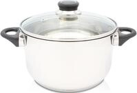 Fleischtopf KR&Uuml;GER "Denver", silber, B:24cm H:14cm L:37cm &Oslash;:24cm, T&ouml;pfe,