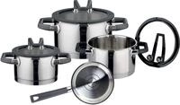 Topf-Set ELO PREMIUM "Rondello", schwarz, T&ouml;pfe, Topf-Set, mit integriertem