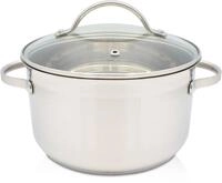 Fleischtopf KR&Uuml;GER "Ohio", silber (edelstahlfarben), H:14cm &Oslash;:24cm, T&ouml;pfe,