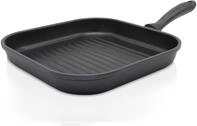 Steakpfanne KR&Uuml;GER "Aluguss Grill-/ Steakpfanne LEIPZIG, 28 x 28 cm", schwarz,