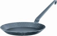 Bratpfanne R&Ouml;SLE "Schmiedeeisern 1888", schwarz, H:13cm L:46,5cm &Oslash;:24cm, Pfannen,