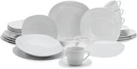 Kombiservice CREATABLE "Square Weiss", wei&szlig;, 30 Stk., Porzellan, Geschirr-Sets,