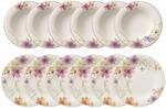 Geschirr-Set VILLEROY & BOCH "Tafel-Set Mariefleur Basic 12er Set bunt", bunt,