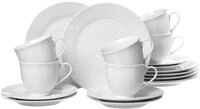 Kaffeeservice RITZENHOFF & BREKER "Bianco", wei&szlig;, 18 Stk., Porzellan, Geschirr-Sets,