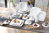 Kombiservice CREATABLE "Geschirr-Set Celebration", wei&szlig;, 50 Stk., Porzellan,