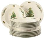Geschirr-Set SELTMANN WEIDEN "Tafelservice Marieluise Weihnachten 12er Set bunt",