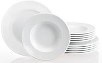 Tafelservice RETSCH ARZBERG "Geschirr-Set Novo", wei&szlig;, 12 Stk., Porzellan,
