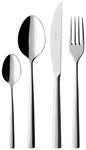 Besteck-Set VILLEROY & BOCH "Tafelbesteck Piemont 24er Set silber", silber,