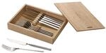 Besteck-Set VILLEROY & BOCH "Steakbesteck NewWave 6er Set silber", silber, 12,