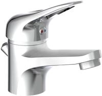 Waschtischarmatur SCH&Uuml;TTE "Porto", grau (chrom), B:2,5cm H:12,5cm T:14,5cm,