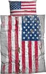 Bettw&auml;sche CASATEX "Stars & Stripes", blau (blau, rot), B/L: 155cm x 220cm, 1 Stk.,