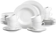 Kombiservice RITZENHOFF & BREKER "Bianco", wei&szlig;, 30 Stk., Porzellan, Geschirr-Sets,