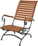 Gartenstuhl GARDEN PLEASURE "WIEN", braun (braun, schwarz, braun), B:64cm H:89cm