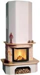 Kaminbaus&auml;tze HARK "&raquo;Aspen echter Mamor classico-beige&laquo;", wei&szlig; (schwarz),