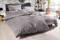 Bettw&auml;sche PRIMERA "Uni Luxus-Satin in Gr. 135x200, 155x220 oder 200x200 cm", grau