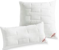 Microfaserkissen SCHLAF-GUT "Utah", wei&szlig;, B:80cm L:80cm, Bezug: 50% Baumwolle, 50%