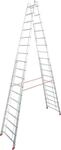 Stehleiter KRAUSE "STABILO", silber (silberfarben), B:92cm H:515cm, Aluminium,