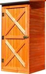 Garten-Ger&auml;teschrank PROMADINO "Pforzheim", braun (honigbraun), Holzwerkstoff,