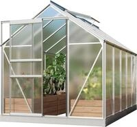 Gew&auml;chshaus VITAVIA "Venus 6200", silber (silberfarben), B:195cm H:197cm T:321cm,