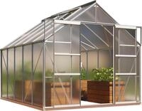 Gew&auml;chshaus VITAVIA "Mars 8300", silber (silberfarben), B:257cm H:231,8cm T:321cm,