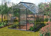 Gew&auml;chshaus VITAVIA "Merkur 8300", grau (anthrazit), B:254cm T:317cm,
