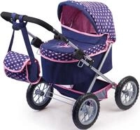 Puppenwagen BAYER "Trendy", blau (dunkelblau), Puppenwagen, KinderB:39cm H:68cm