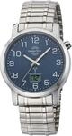 Funkuhr MASTER TIME "Basic", silber (silberfarben, blau), Armbanduhren, Herren,