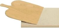 ROMMELSBACHER Pizzastein, beige (schwarz), B/H/T: 35cm x 1,4cm bis x 35cm,