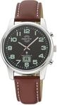 Funkuhr MASTER TIME "Super Power", braun (cognacfarben, schwarz), Armbanduhren,