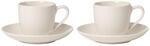 Tasse VILLEROY & BOCH "Espressotassen mit Untertassen For Me 70 ml 2er Set wei&szlig;",