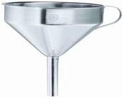 Trichter R&Ouml;SLE, silber (edelstahlfarben), H:11cm &Oslash;:12cm, Edelstahl 18/10, Trichter,