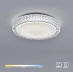 JUST LIGHT Deckenleuchte "FRIDA", transparent, 1, &Oslash; 40cm H: 10cm, 1 Stk., Leuchten,