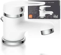 Waschtischarmatur EISL "SPEED", wei&szlig;, B:4,9cm H:9,5cm, Messing, Armaturen,