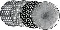 Speiseteller RITZENHOFF & BREKER "Takeo", schwarz, H:2,5cm &Oslash;:26,5cm, Porzellan,