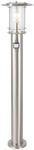 Pollerleuchte BRILLIANT "York", grau (edelstahl), B:20cm H:100cm L:20cm T:20cm