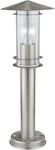 EGLO Stehlampe "Lisio Au&szlig;en-Wegelampe, Stehlampe, Wegeleuchte, silber, E27, IP44",