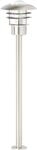 Au&szlig;en-Stehlampe BRILLIANT "TERRENCE", silber (edelstahlfarben), H:90cm, Leuchten,