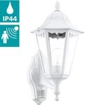 Au&szlig;en-Wandleuchte EGLO "NAVEDO Wandlampe, Au&szlig;enbeleuchtung, schwarz, silber-patina,