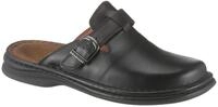 Clog JOSEF SEIBEL "Madrid", Herren, Gr. 43, schwarz, Leder, unifarben, Schuhe Clog,